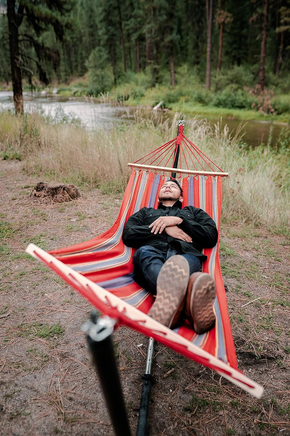 Stansport Cotton Blend Bahamas Hammock - Red (30800-60)
