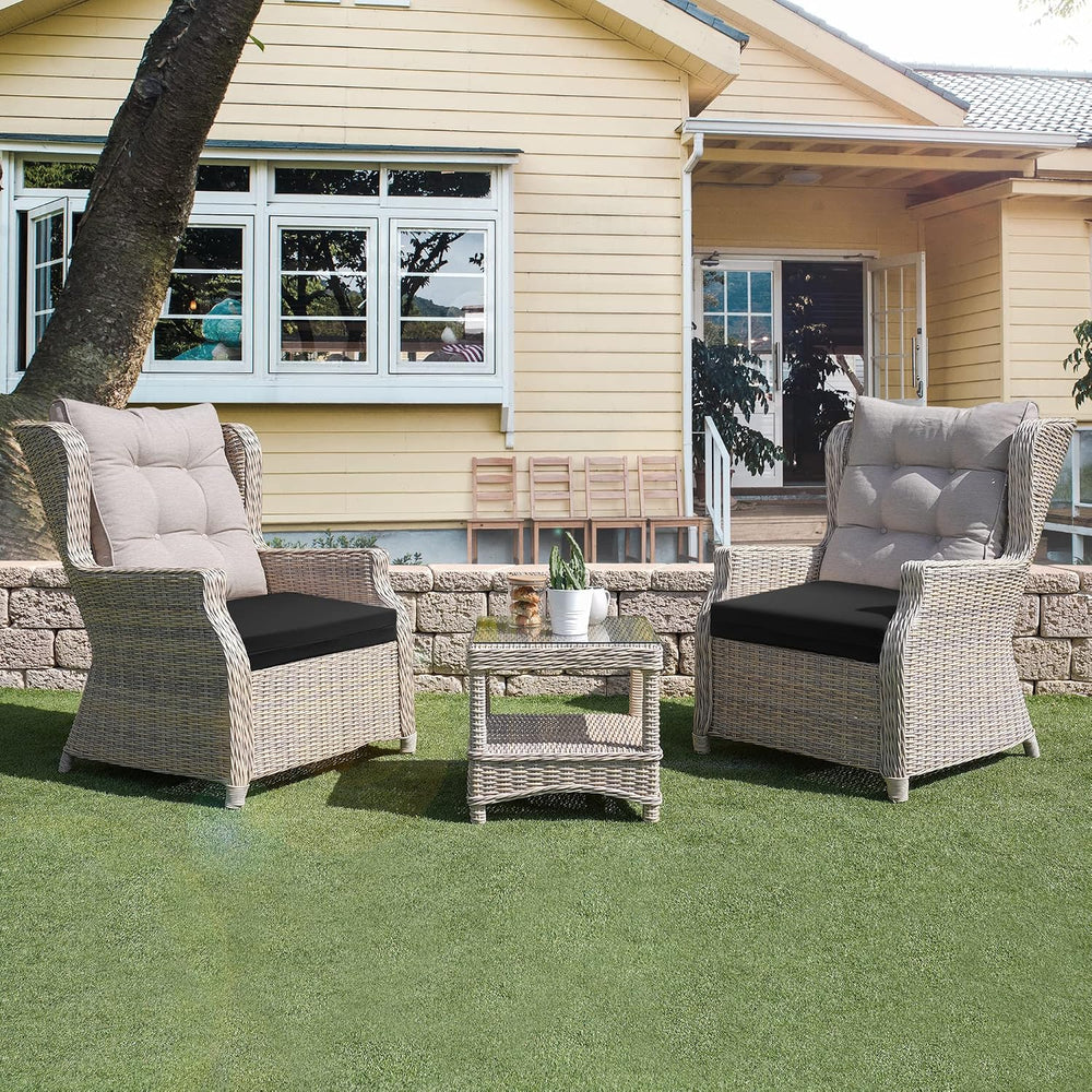 Outdoor Chair Cushions, Set of 4, 24"*24"*4", Water Resistant,...