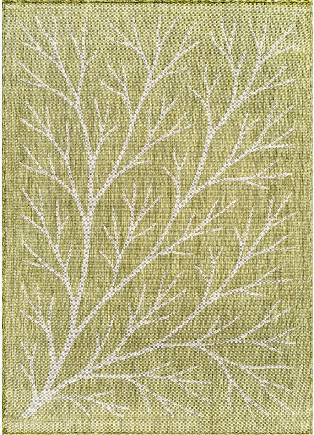 Washable Indoor Outdoor Rug 5x7 Modern Area Rugs Branch Pattern Non Shedding ...