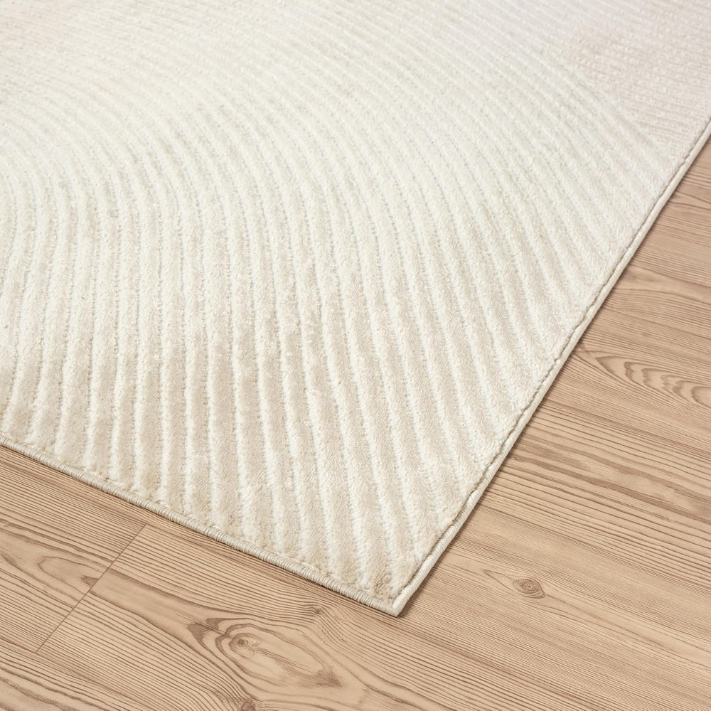 Abani Neutral Beige Area Rug | 9' x 12' Tan Geometric Carpet with Zen...
