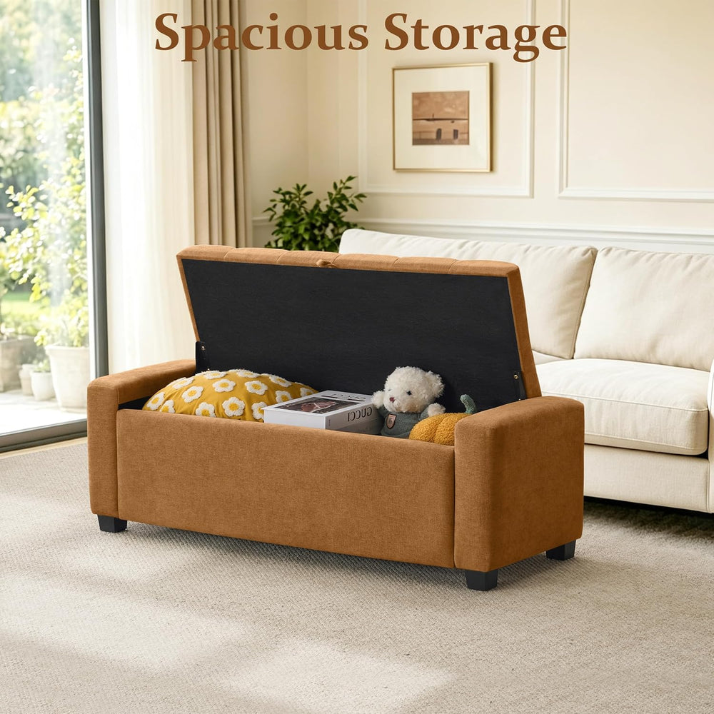 Royal Windsor Ottoman with Storage,Tufted Storage Bench for Bedroom
