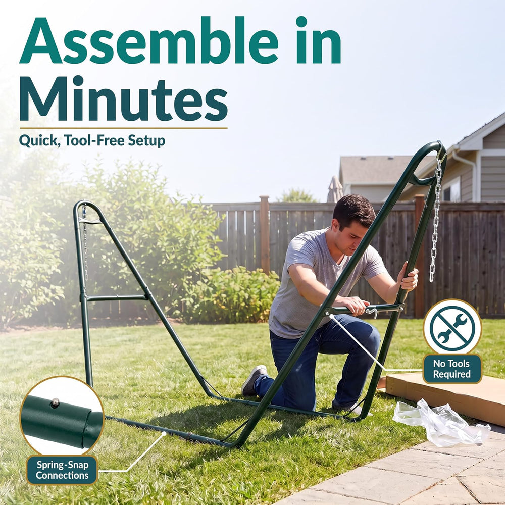 Sunnydaze Universal Heavy-Duty Hammock Stand for Outside, Chains Included