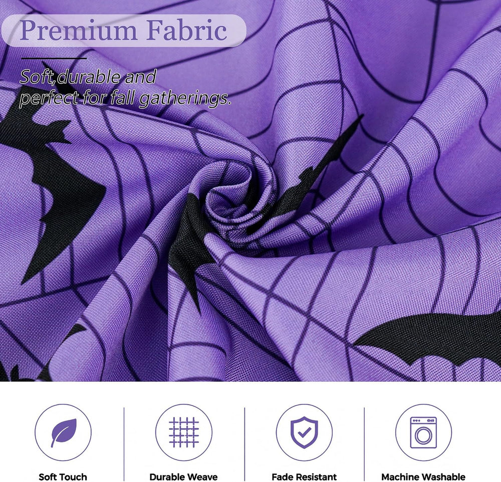 Halloween Bats Rectangle Tablecloth for Dining Decor 60" x 120"