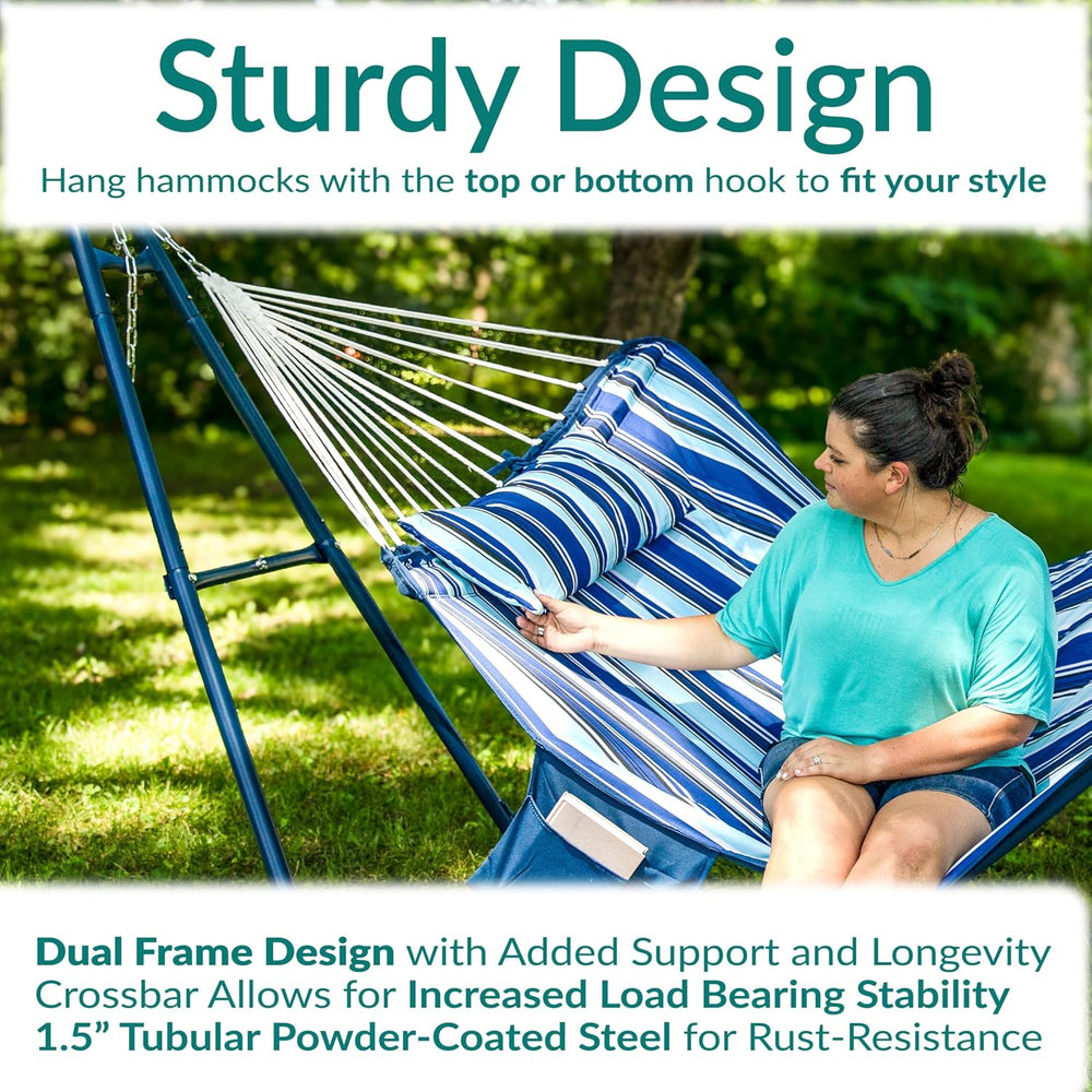 Sunnydaze Universal Heavy-Duty Hammock Stand for Outside, Chains Included