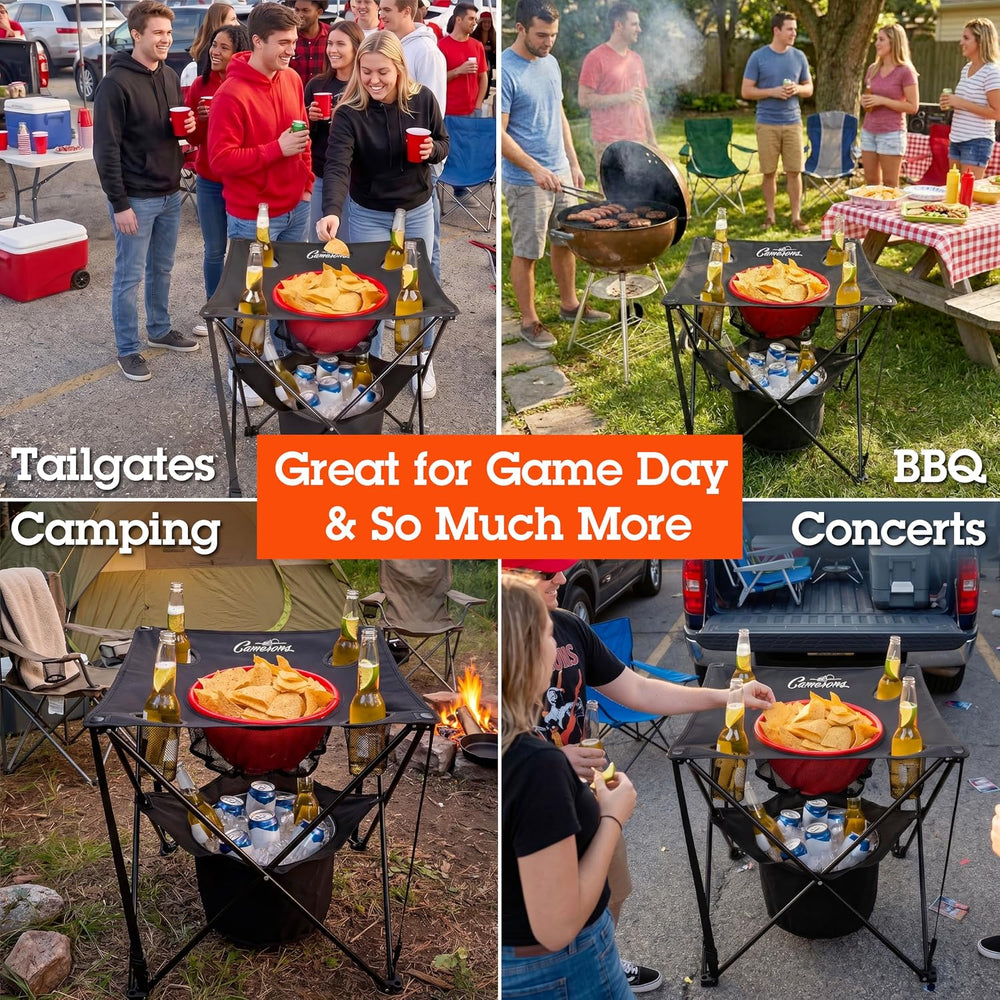 Camerons All-in-One Tailgating Table, Portable Folding Camping Table