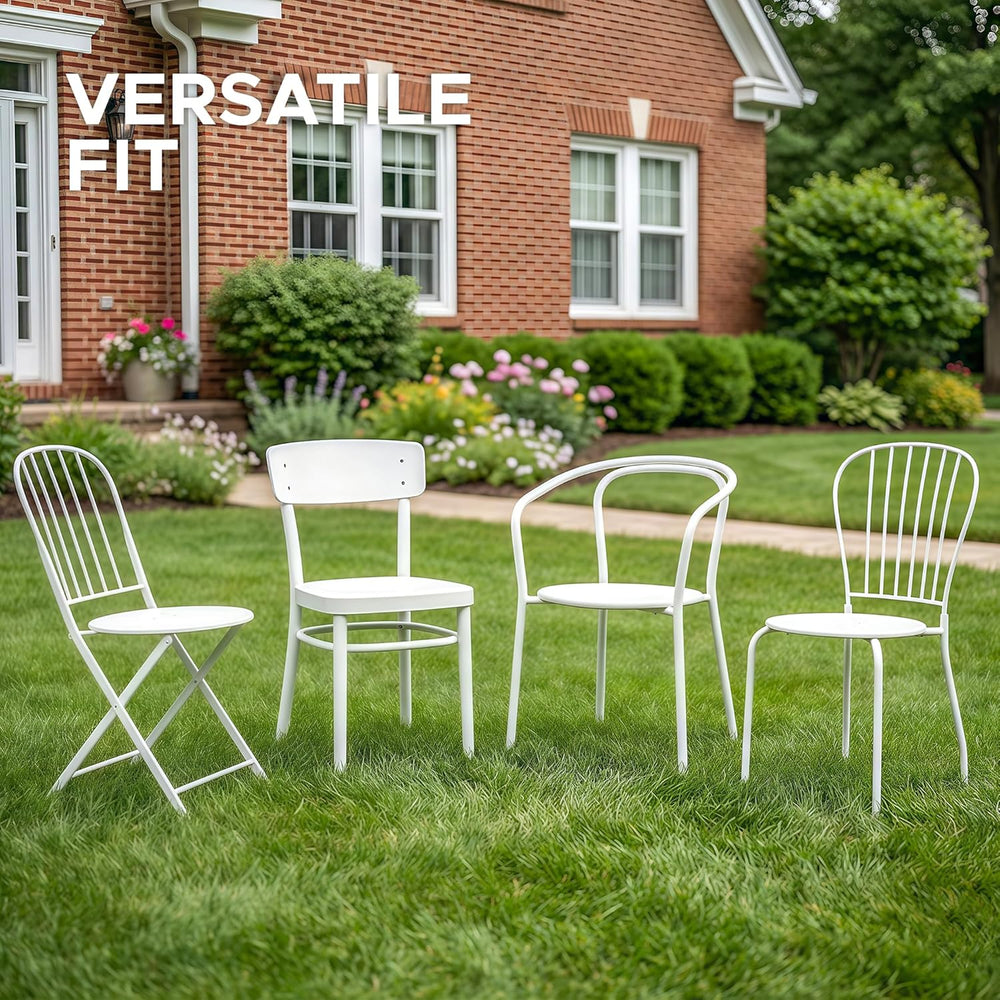 Outdoor Round Chair Cushions 15 Inch, Fade-Resistant & Water-Resistant, B...