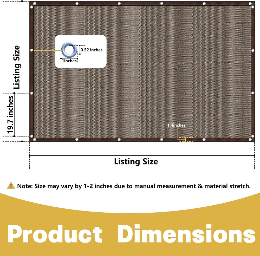 Shade Cloth for Garden ,Greenhouse Plants Fence Privacy Screen s Outdoor Pati...
