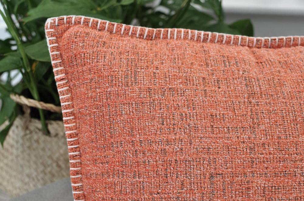 26x26 Pillow Covers Set of 2 Orange, Extra Large Throw Pillow Covers for Couc...