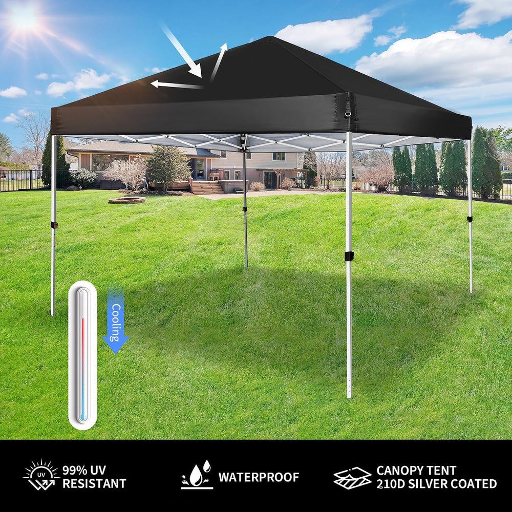 Pop Up Canopy 8X8 FT,Portable Sun Instant Shelter w/Backpack Bag,Waterproof,A...