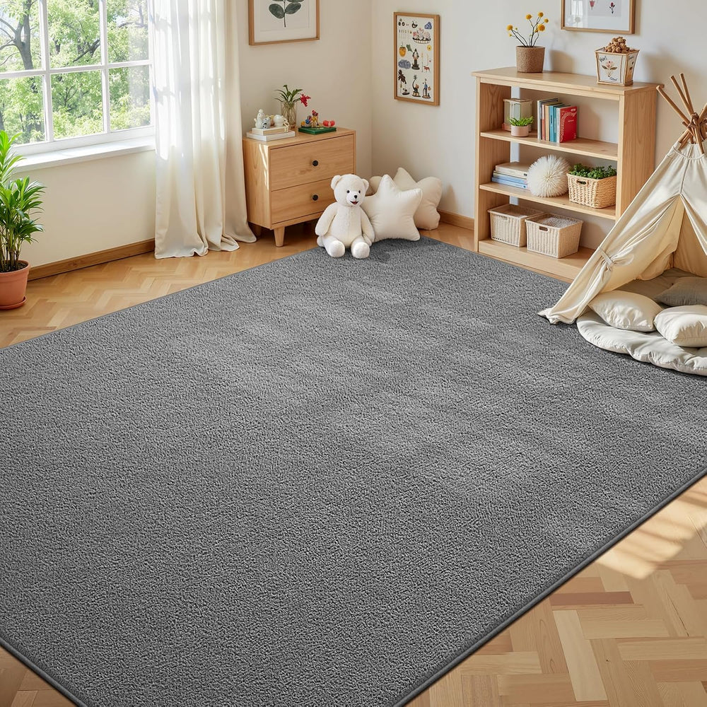 Deerhoo Large Area Rugs for Living Room Bedroom, 6 x 9 Ft, Grey