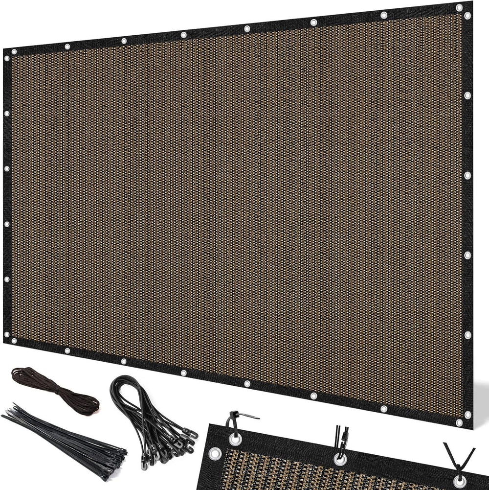 Artpuch 90% Sun Shade Cloth, 10 x 12 FT Pergola Shade Cover Canopy with Gromm...