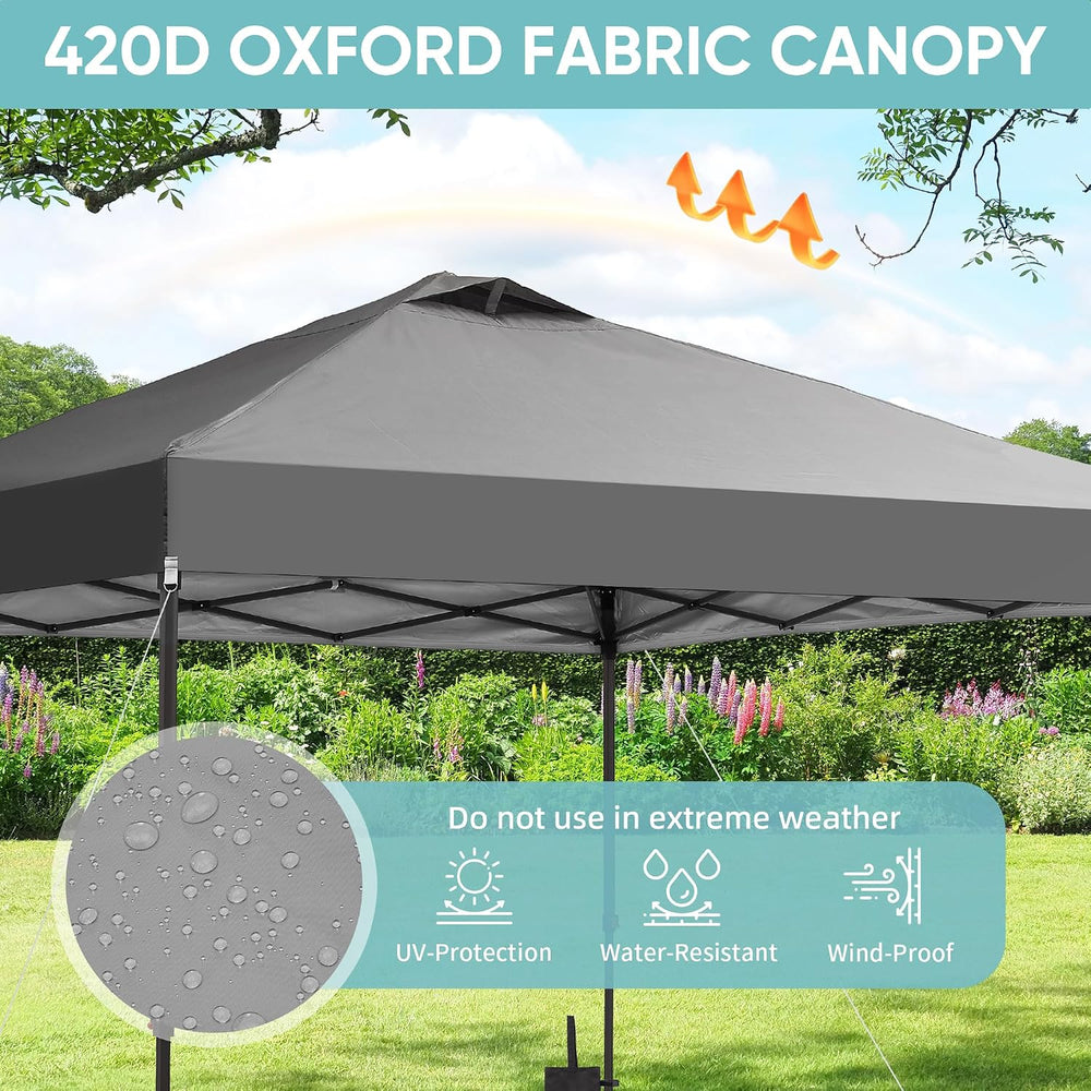 GDY 10x10 Pop Up Canopy Tent, Outdoor Canopy, Patio Tent,Commercial Instant G...