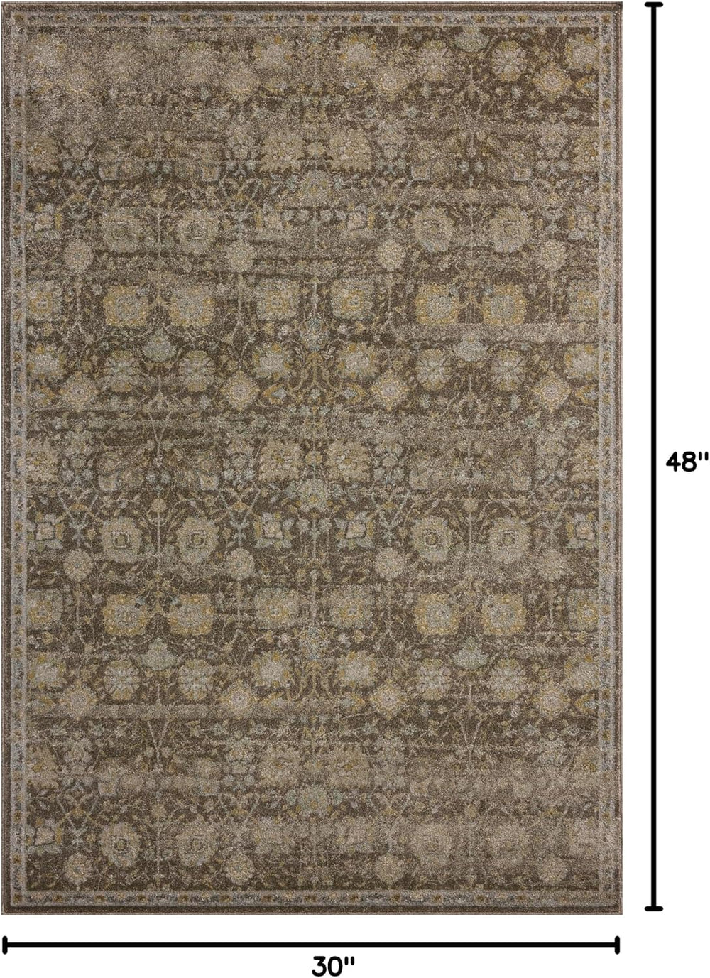 Loloi Magnolia Home Mona Bark/Natural 2'-6" x 4'-0" Accent Rug