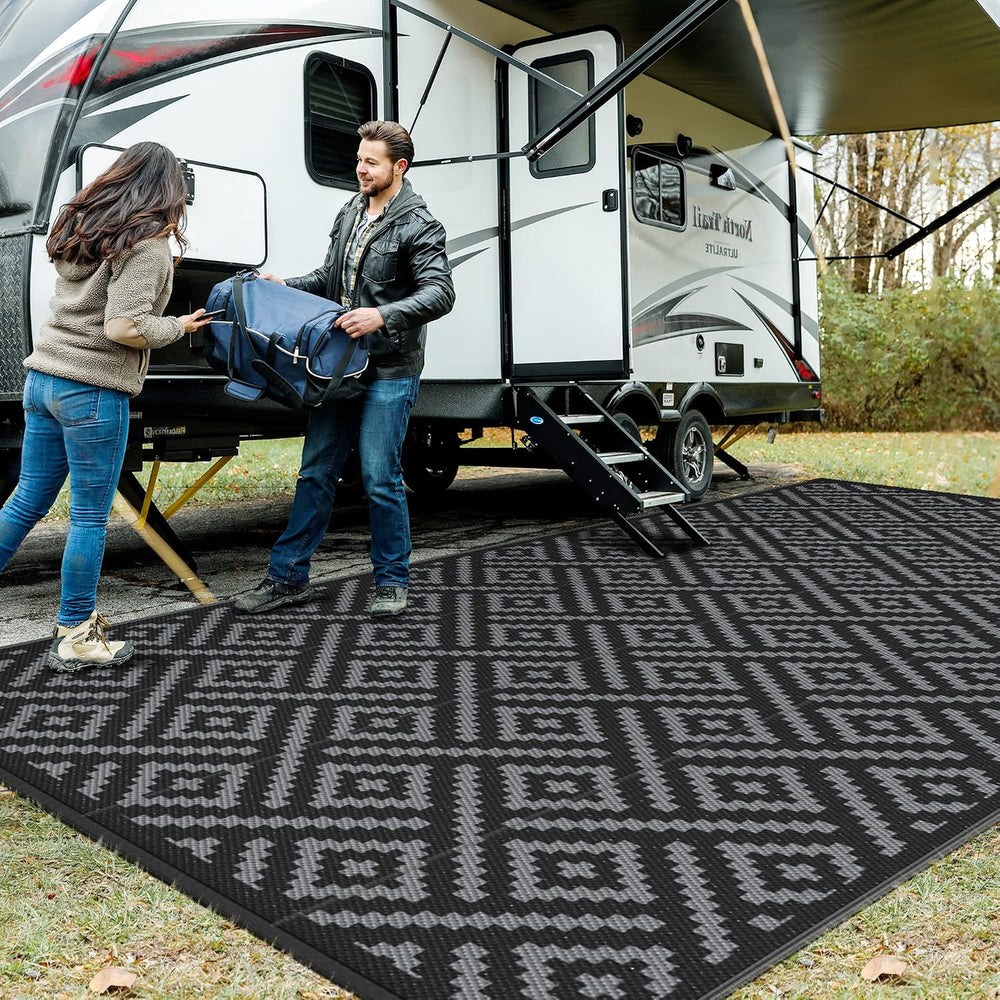 GENIMO Outdoor Rug for Patio Clearance, 8'x16' Waterproof Camping Mat...