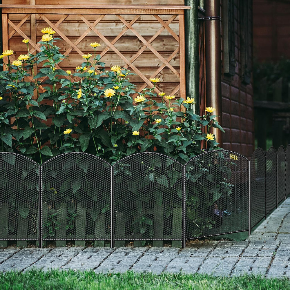 Decorative Garden Fence 10 Pack, 24in(H) x 10.8ft(L) Animal Barrier Fence