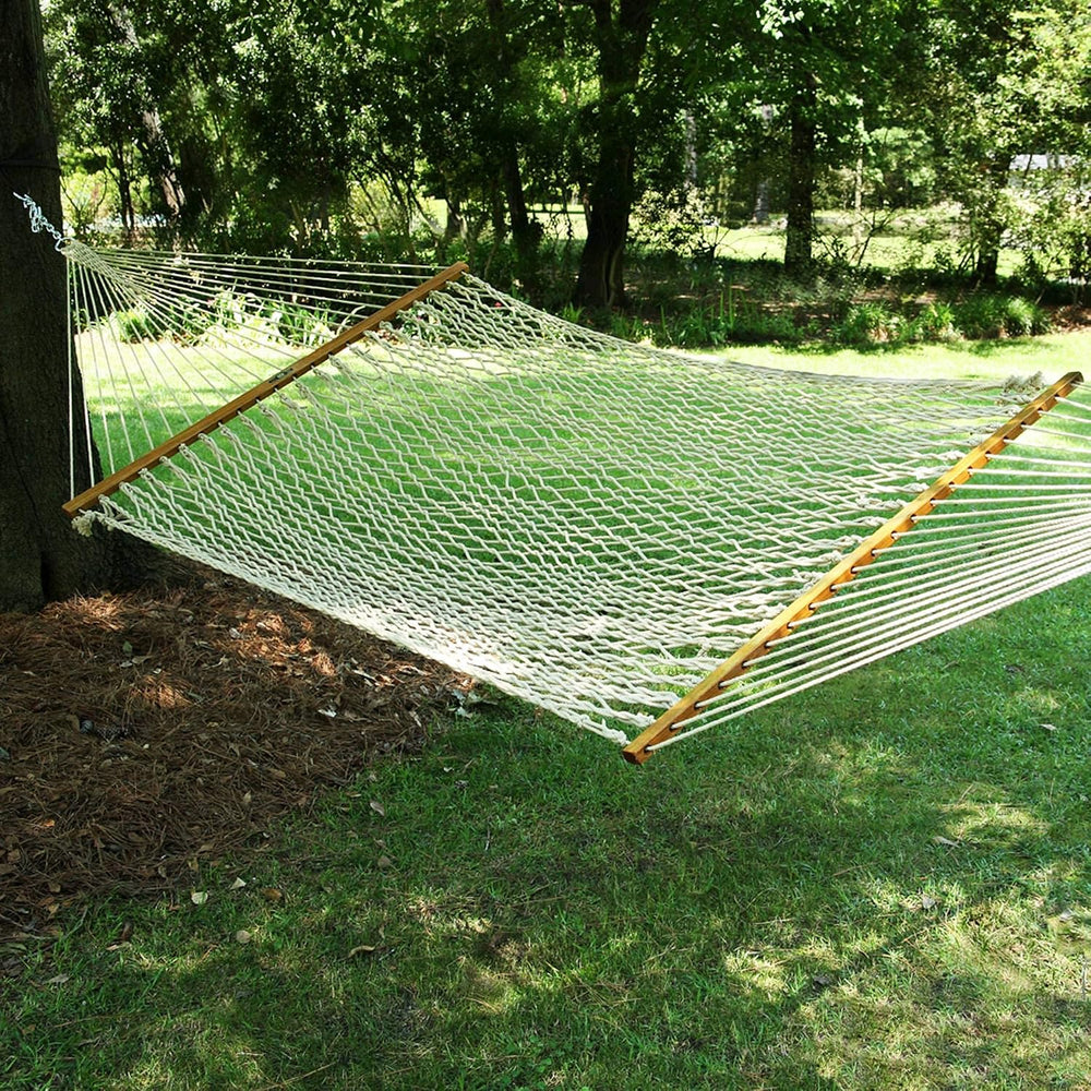 Original Pawleys Island Large Oatmeal DuraCord Rope Hammock – 13 ft. x 55 in....
