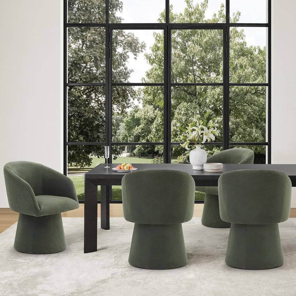 KISLOT Swivel Dining Chairs Modern Accent Armchair Side Deskchair for Diningr...