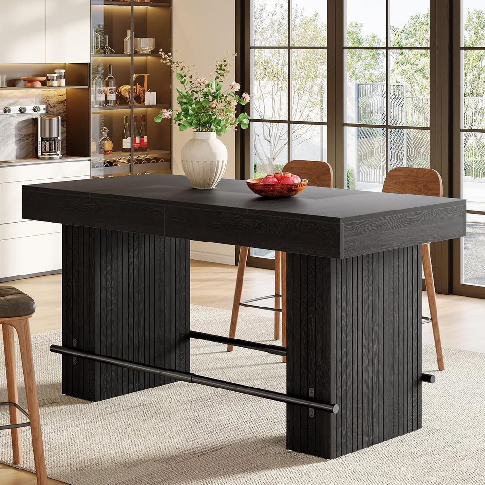Tribesigns 62.2" Tall Dining Table for 4-6, Counter Height Kitchen Table