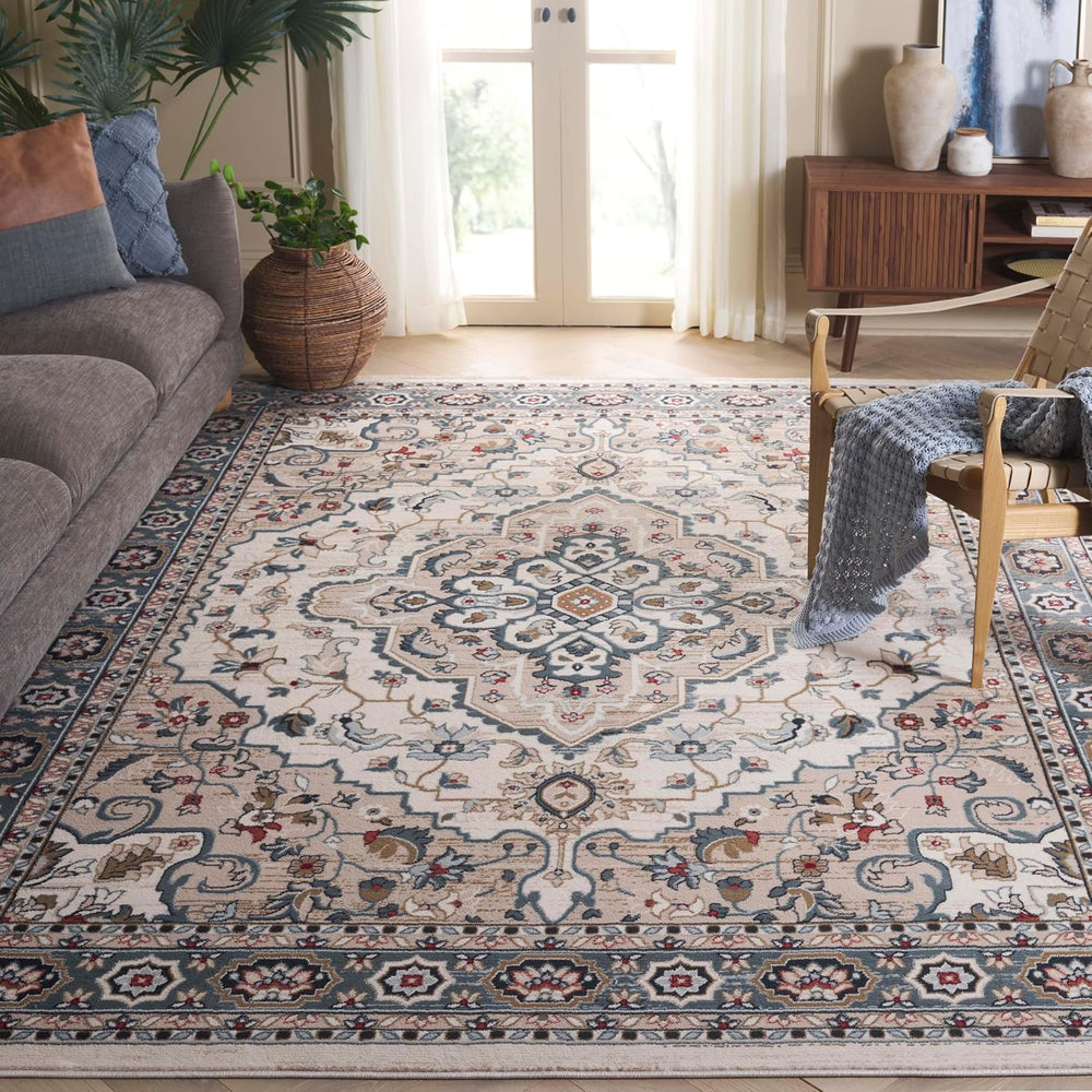 SAFAVIEH Lyndhurst Collection Area Rug - 8' x 10', Cream & Beige,...