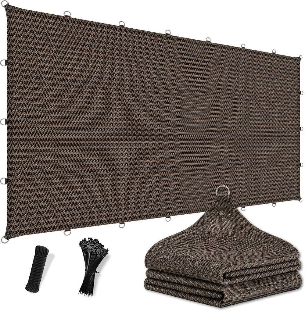 Shade&Beyond 90% Sun Shade Cloth with D-Rings & Reinforced Corner Web...