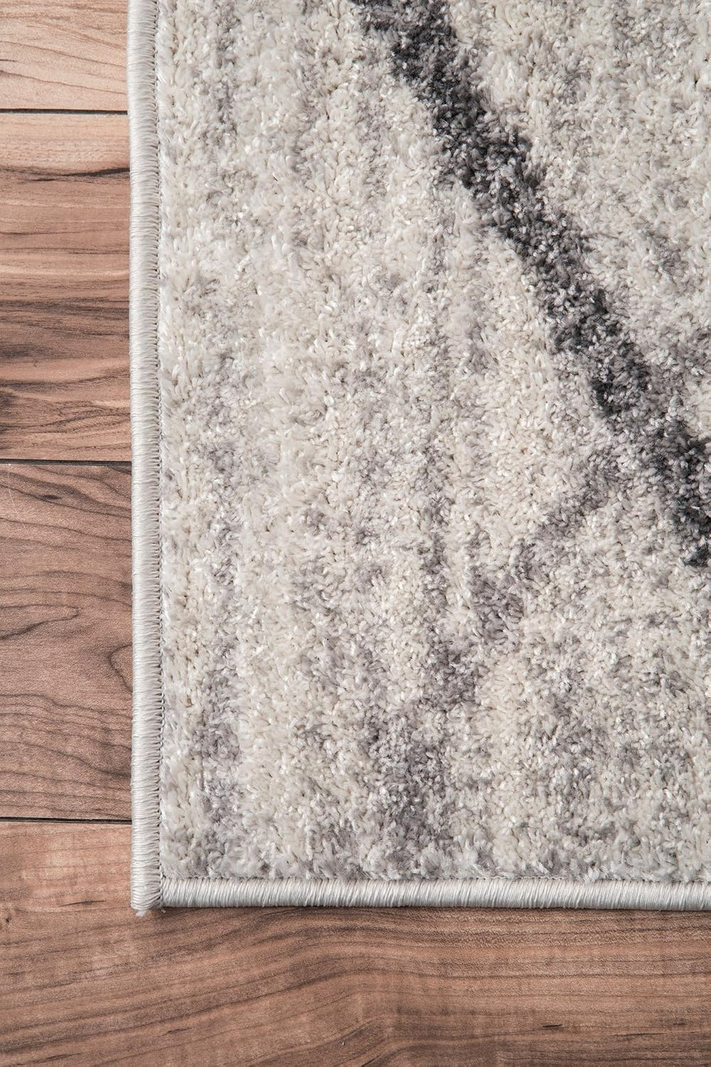 nuLOOM Thigpen Grey/Off-White, 10' x 14', Soft and Cozy, High Traffic...