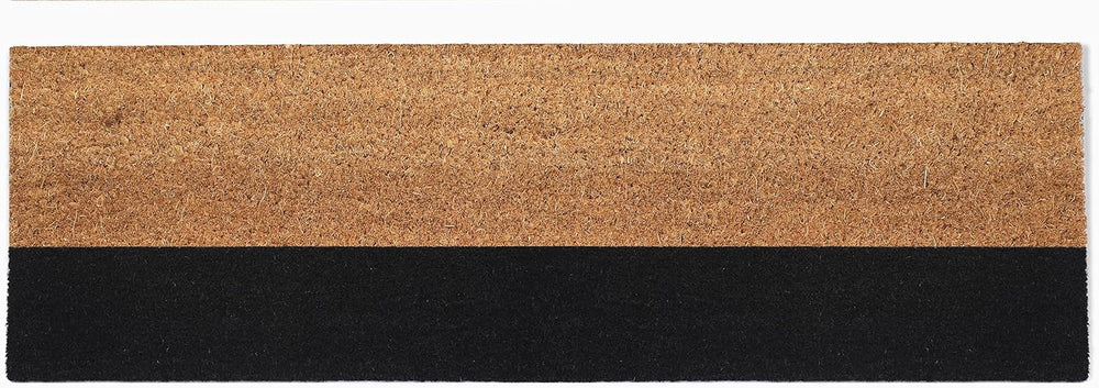 Fab Habitat Modern Non Slip Doormat - Durable, Thin - Natural Coir & Rubb...
