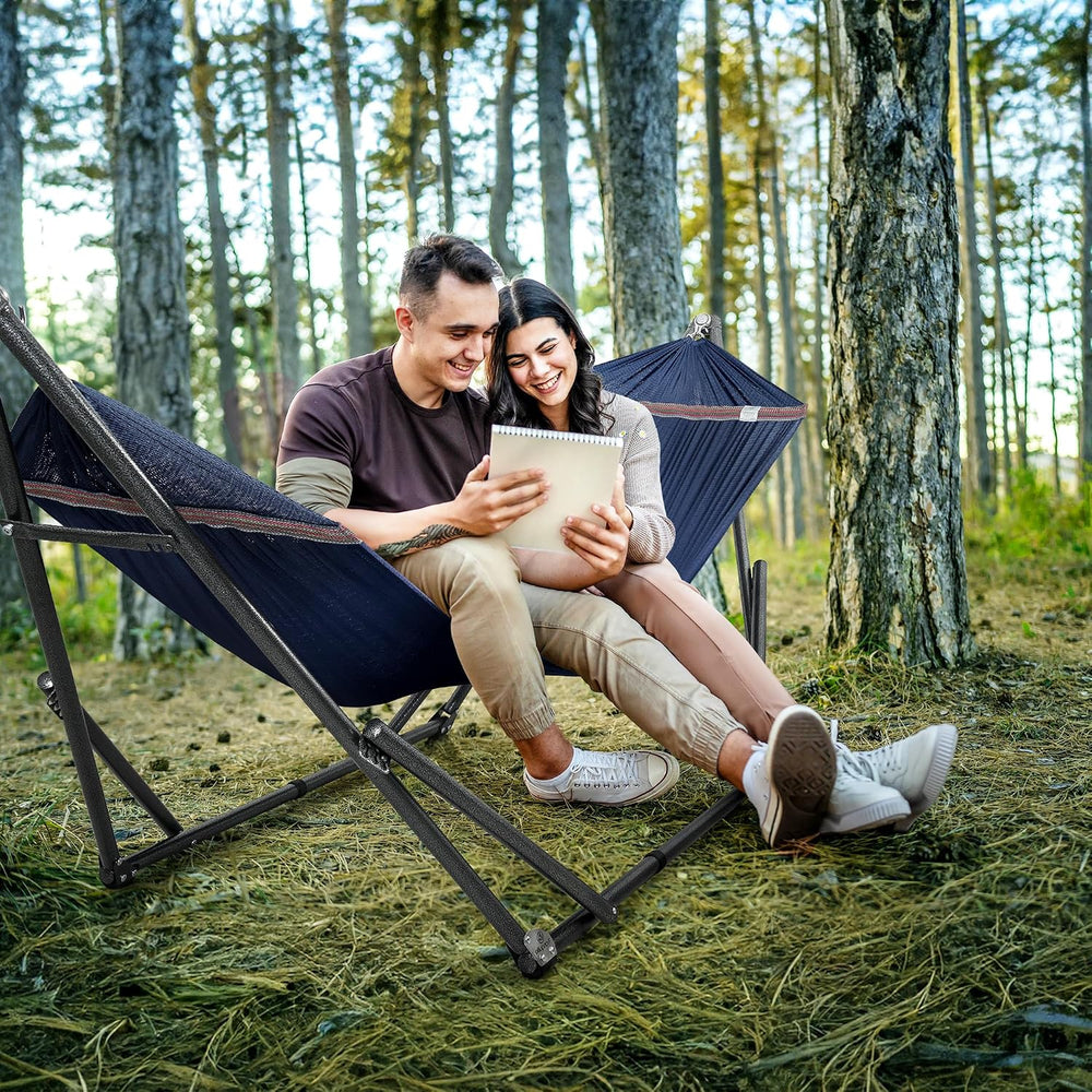 Tranquillo Universal Double Hammock with Stand Included for 2 Persons/Foldabl...