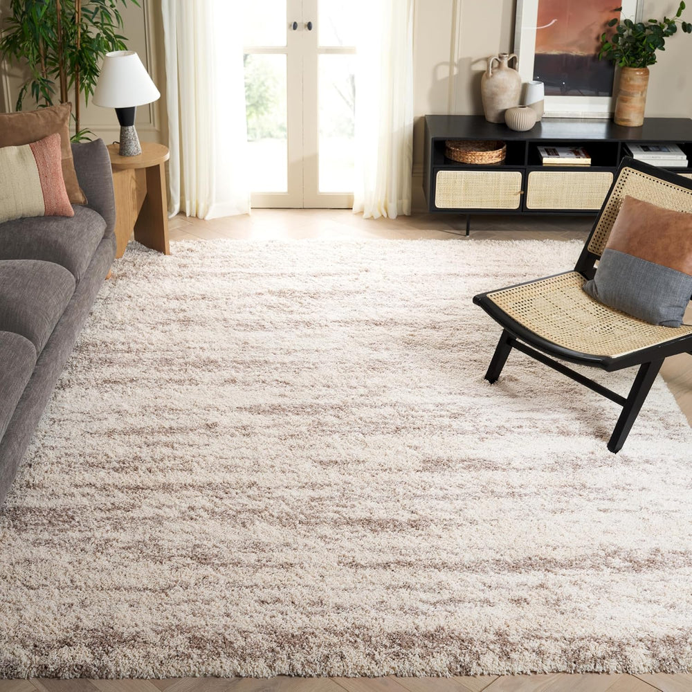 SAFAVIEH Hudson Shag Collection Area Rug - 11' x 15', Ivory/Beige, Ge...