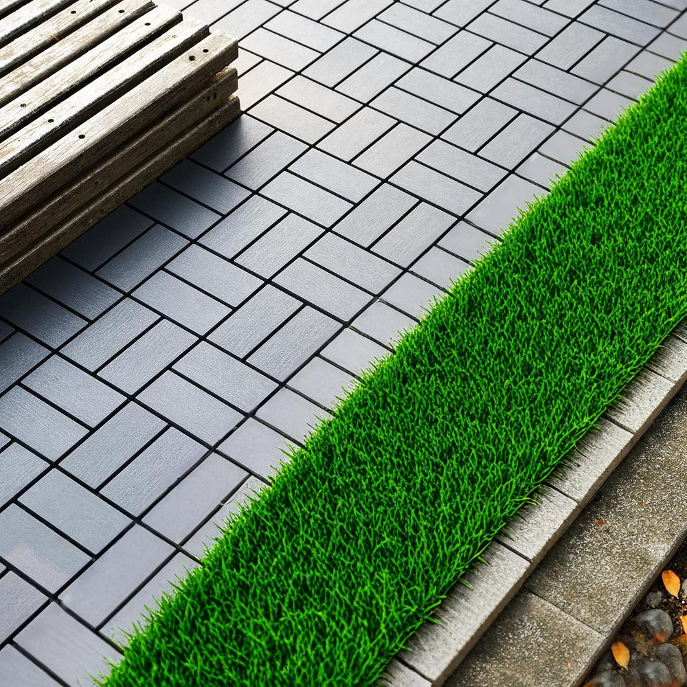 Plastic Interlocking Deck Tiles (44 PCS), 12x12 Inches Waterproof Outdoor Pat...