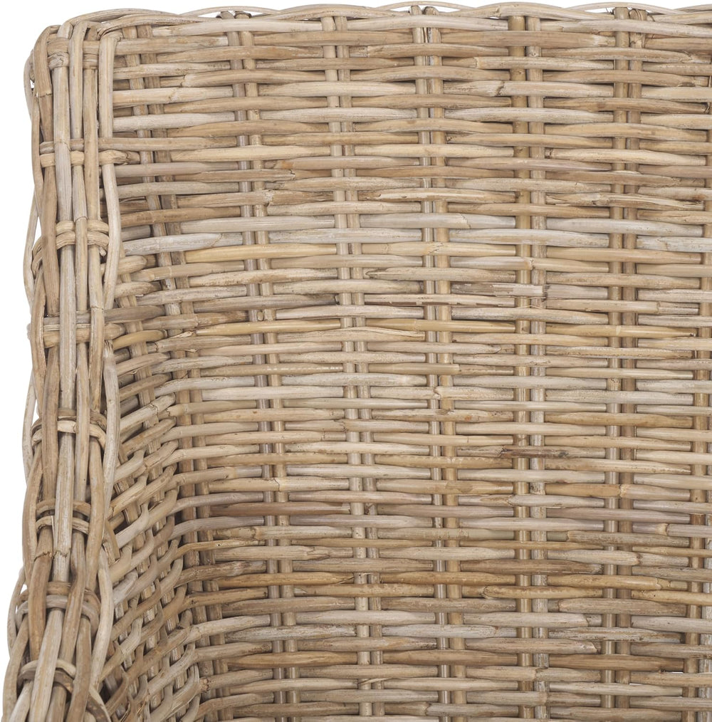 Safavieh Home Collection Ventura Brown and White Washed Arm Chair