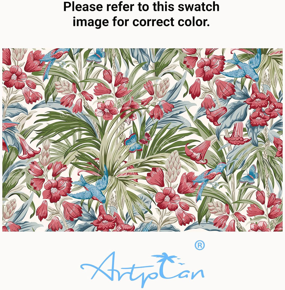 ARTPLAN 44x21 Outdoor High Back Adirondack Patio Cushion 4 Pack,Floral