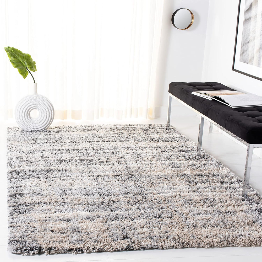 SAFAVIEH Fontana Shag Collection Area Rug - 5'3" x 7'6", Gr...