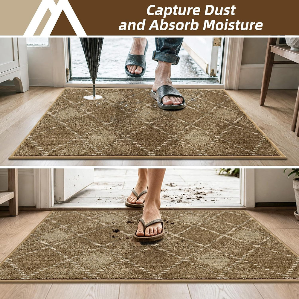 COSY HOMEER Door Mat Non-Slip Absorbent Washable Entrance 24"x36" T...