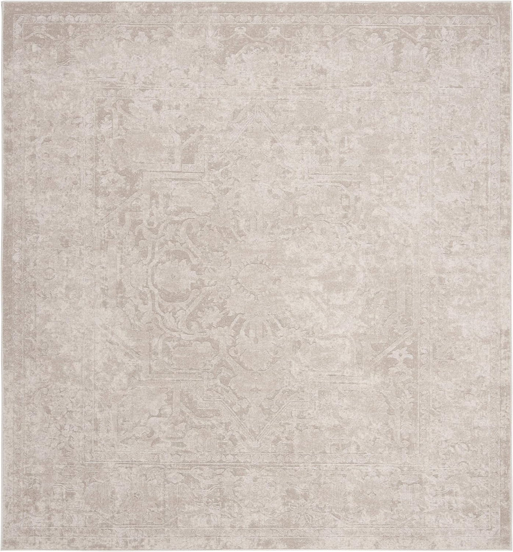 SAFAVIEH Area Rug 10' Square - Reflection Collection - Large - Cream &...