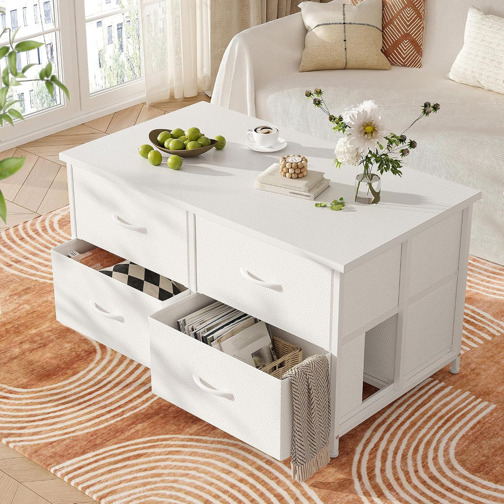 EnHomee Coffee Table with Storage, Modern Coffee Tables for Living Room with ...