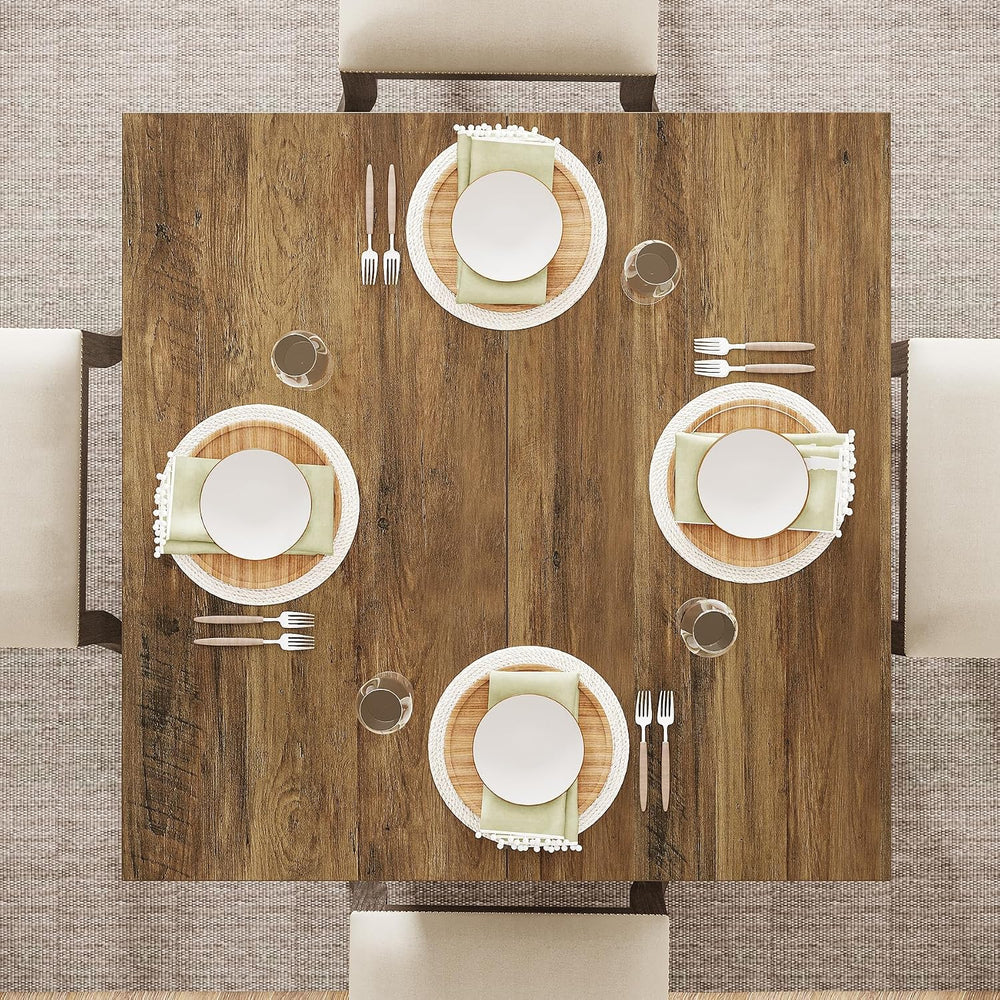 Tribesigns Square Dining Table for 4, 31.5" Farmhouse Small Kitchen Table