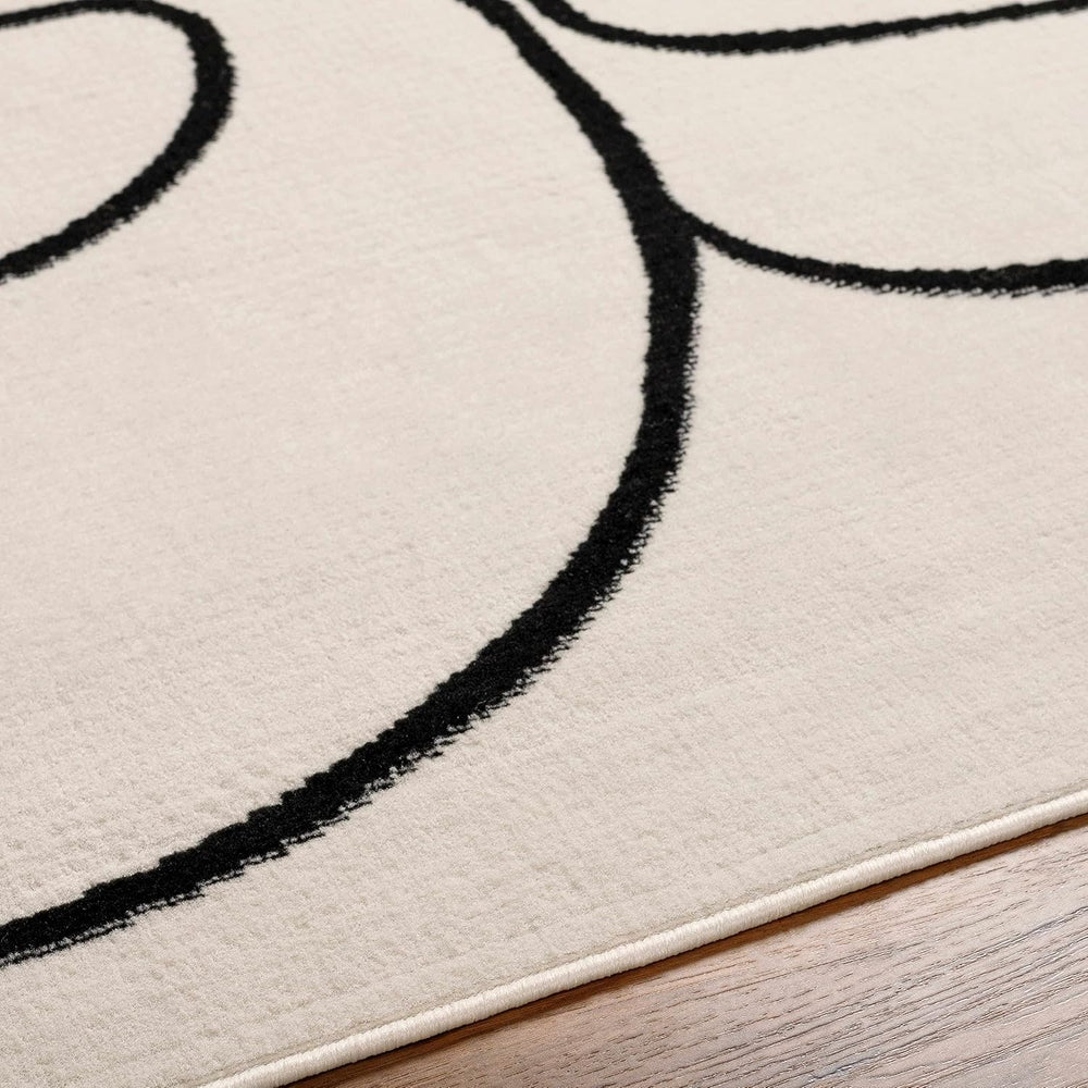 Hauteloom Eilir Modern Abstract Runner Rug - Contemporary Geometric Carpet fo...