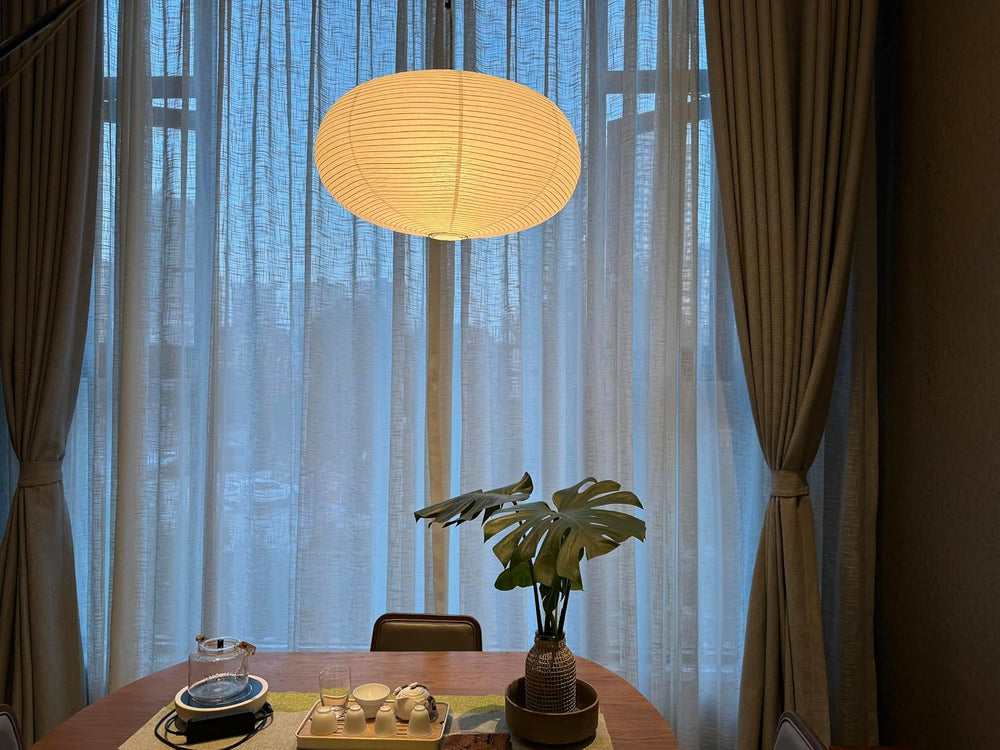 large White Oblate Pendant Lamp Shade 55.5cm(21.85in) Chinses lantern Home De...