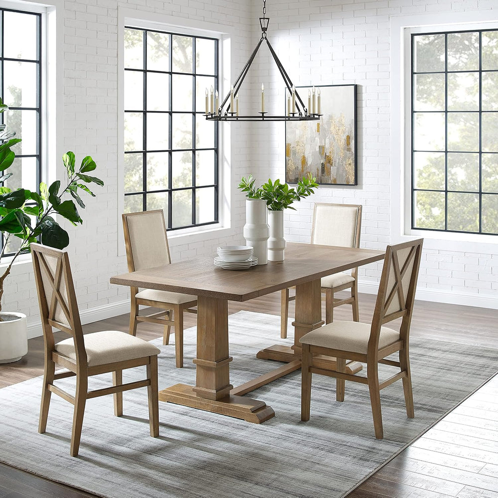 Crosley Furniture Joanna 5-Piece Dining Set, Upholstered Chairs
