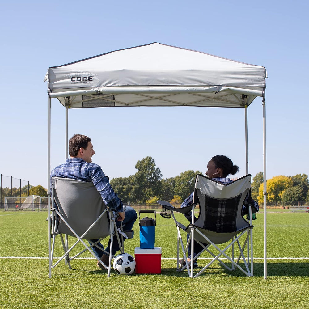 CORE 6 x 4 Instant Canopy Tent with Half Sunwall