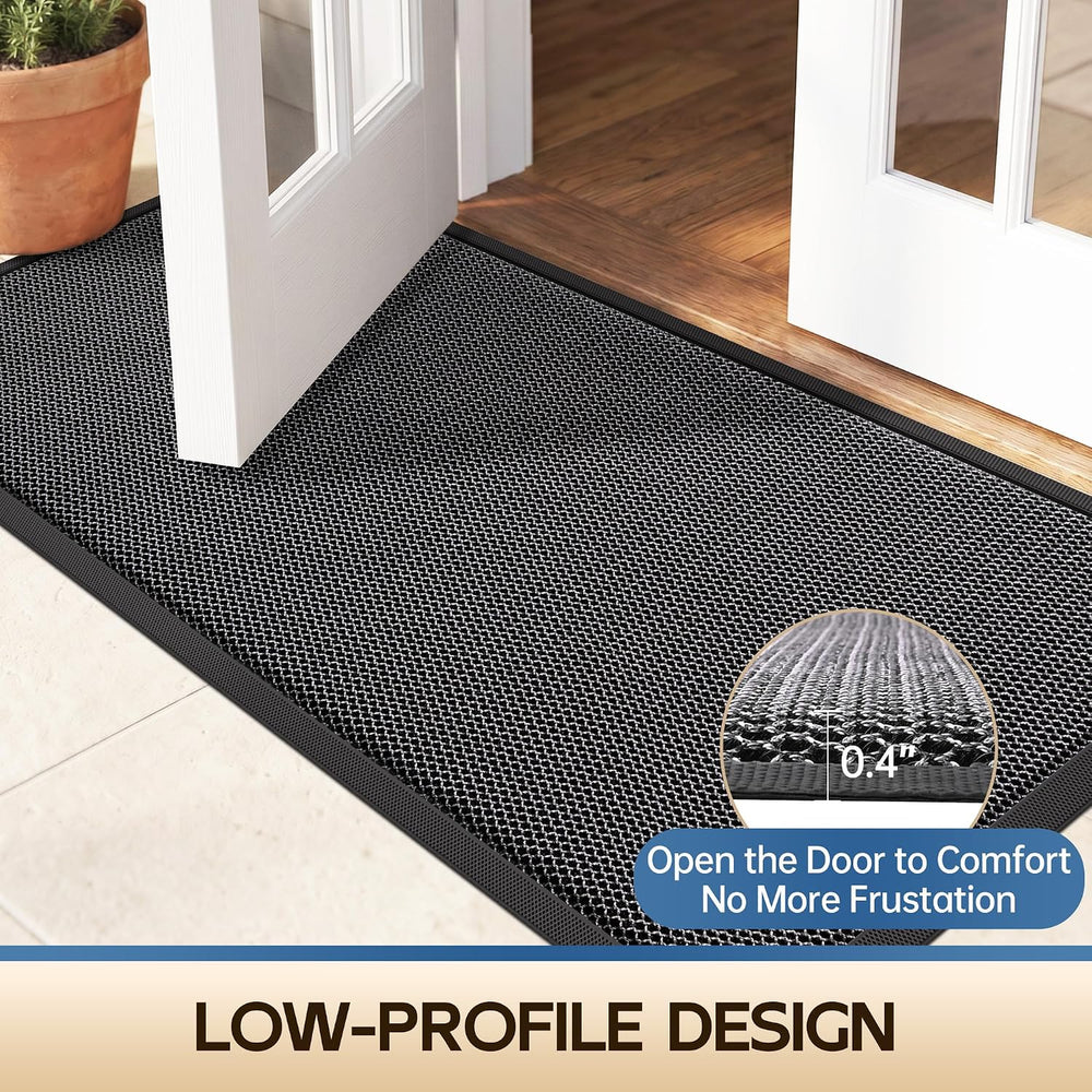 Amyracel Front Door Mat Outside Entrance, Dirt Trapper Mat 72" x 36"...
