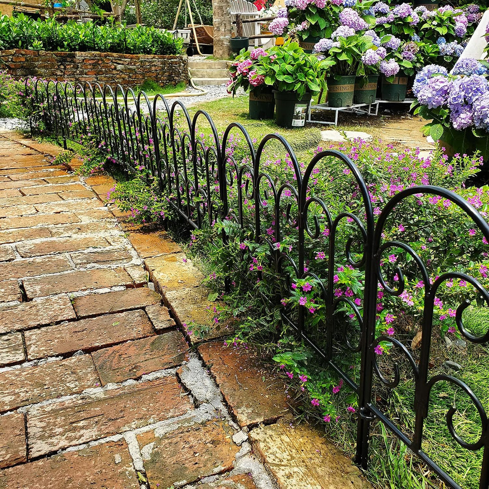 Garden Edging Border Decorative Fences Panel 18" W x 16" H 5 Pack f...