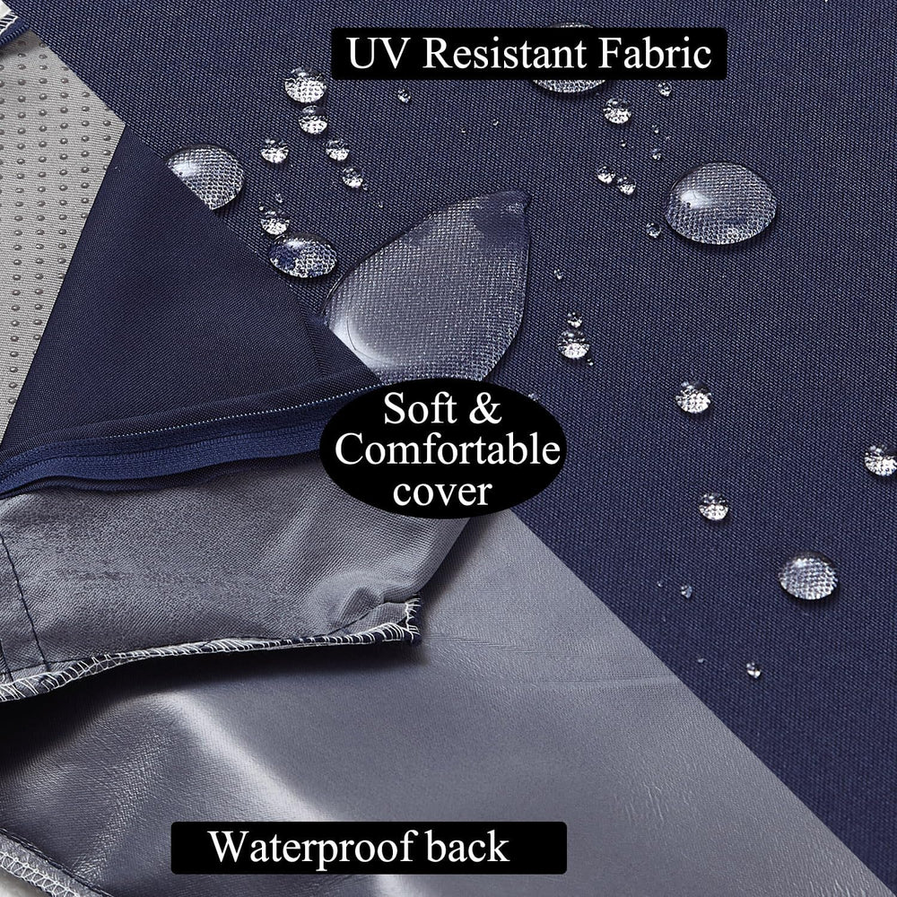 3 Piece Patio Furniture Cushions Replacement Waterproof Outdoor Chair and Ben...