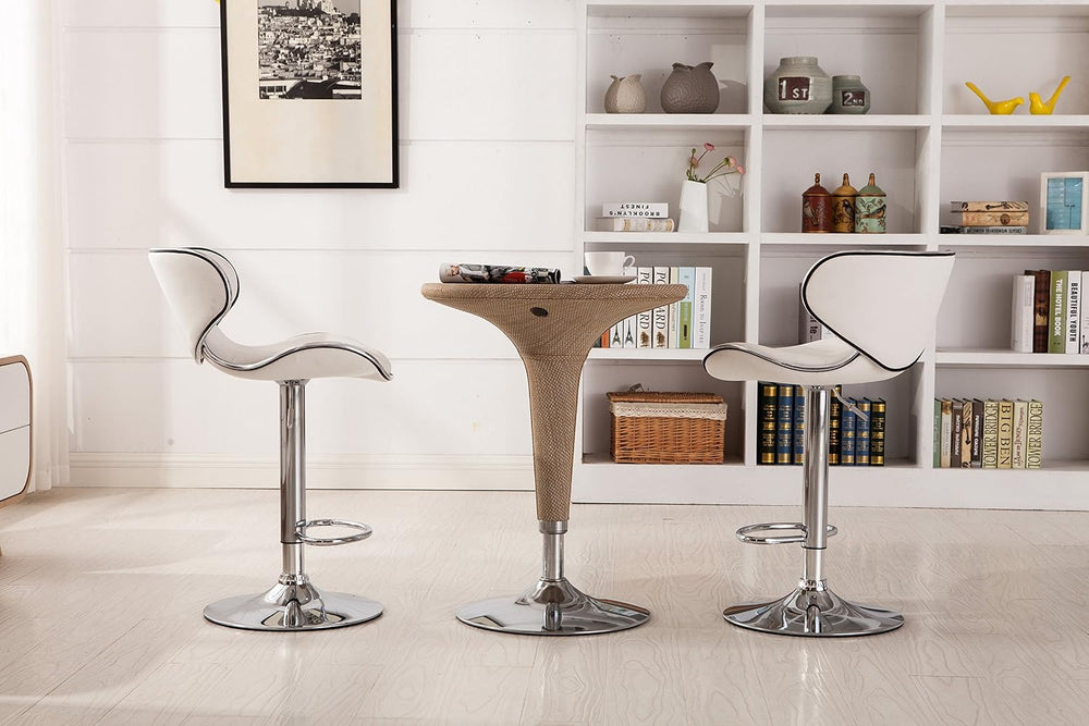 Roundhill Furniture Masaccio Cushioned Leatherette Upholstery Airlift Adjusta...