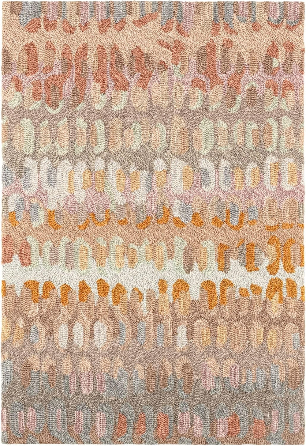 Dash & Albert Paint Chip Stone Geometric Hand Micro Hooked Wool Rug, 6