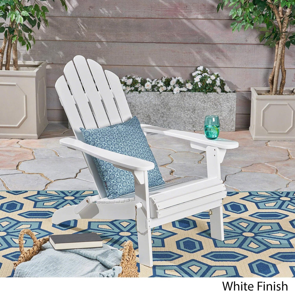 Christopher Knight Home Cara Outdoor Foldable Acacia Wood Adirondack Chair, W...