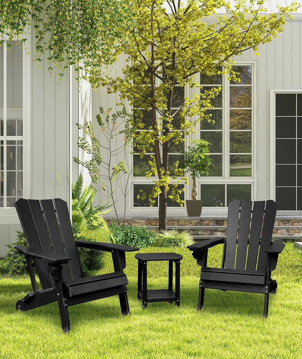 GARDENSTAR Adirondack Chair Oversized Folding Adirondack Chairs Recyclable HD...