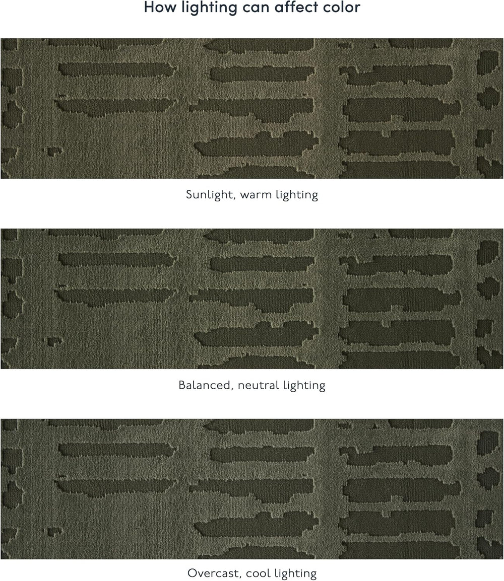 Revival Rugs Shell 9'x12' Area Rugs - Washable, Medium Pile, Green