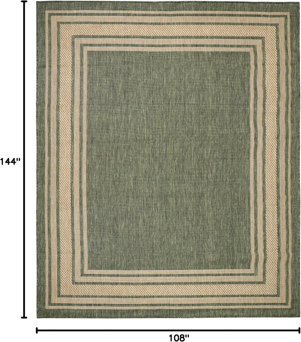 Nourison Home Horizon Indoor/Outdoor Green 9' x 12' Area Rug - Easy C...