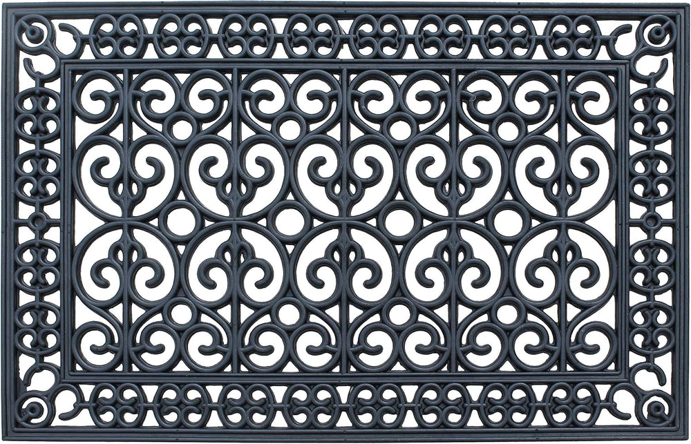 A1 Home Collections 9-LB Heavy Duty Rubber Doormat 24"×36" - Won